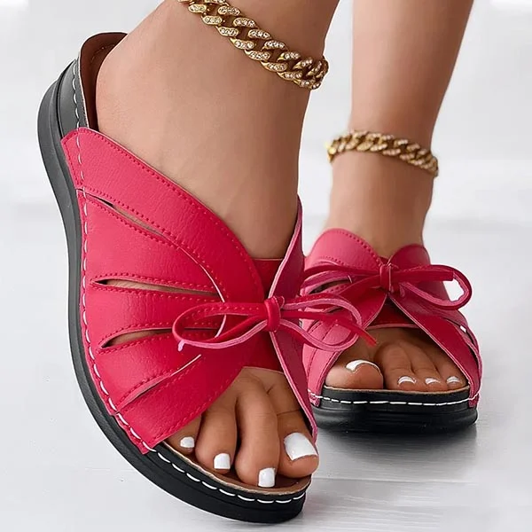 👡This week's sale 65% off👡—Sports wedge high arch support bow sandals