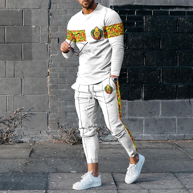 Broswear Reggae African Glory Art T-Shirt And Pants Co-Ord