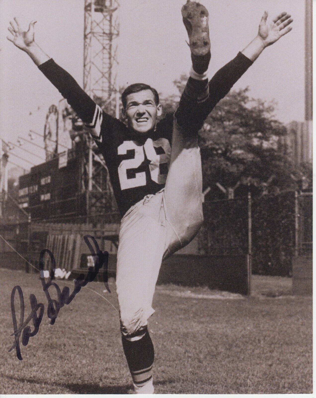 Pat Brady #0 8x10 Signed Photo Poster painting w/ COA Pittsburgh Steelers