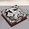Wooden DIY Black White Cat Diamond Painting Kit Note Box with 160 Papers Gifts