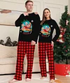 Halloween Family Parent-child Christmas Plaid Cartoon Pajamas