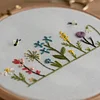 【6 PCS】Water Soluble Tall & Skinny Flowers Embroidery Pattern,peel and stick paper for ornaments