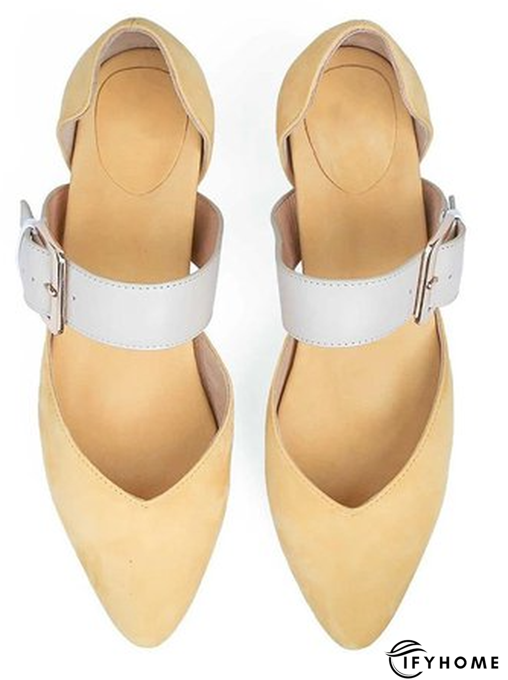 Women's Simple Buckle Casual High Heels | IFYHOME