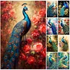 (Multistyle) Paon - Peinture Diamant Ronde - 40*60CM (Grande Taille)