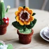 DIY Handmade Twist Stick Craft Small Potted Plants Chenille Stems Craft Pipe Cleaners Gift Decor Set