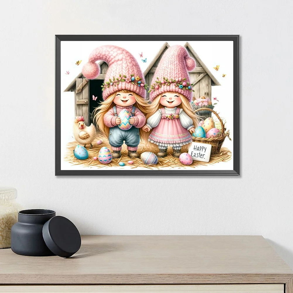 Diamond Painting - Full Round Drill - Easter Kids(Canvas|40*30cm)