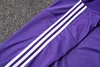 Joyfball 2025/2026 Kids Size Real Madrid Long Zipped Jacket purplee Retro version Soccer Jersey 1:1 Thai Quality 