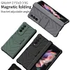 2022 Magnetic Armor All-included Protective Cover With Hinge Holder For Samsung Galaxy Z Fold 3 5G