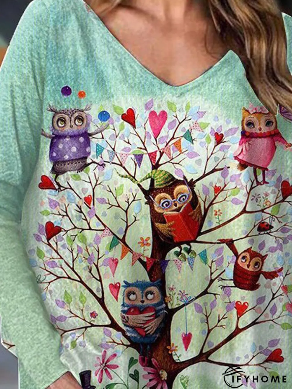Casual V Neck Shirt & Top | IFYHOME
