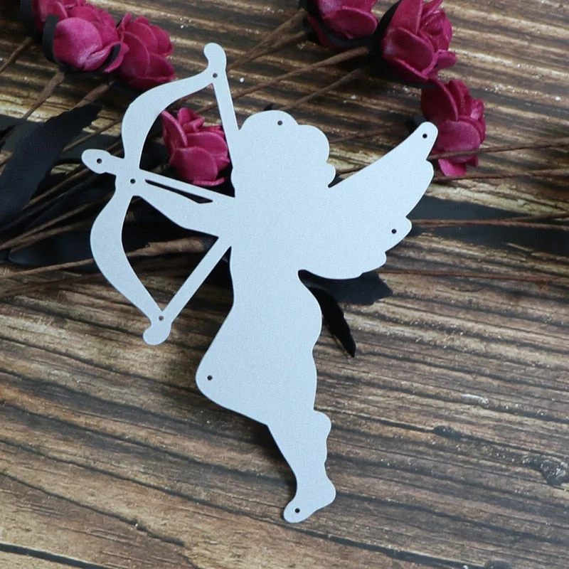 Cupid Frame Metal Cutting Dies Angel for DIY Scrapbooking Album Paper Cards Decorative Craft Embossing Die Cut