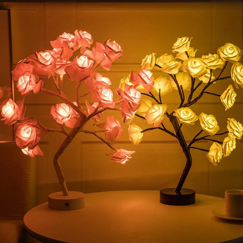 Sparkly Trees™ LED Rose Lamp