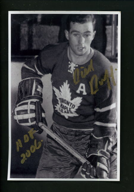 Dick Duff Signed Autographed 4 x 6 Photo Poster painting Toronto Maple Leafs