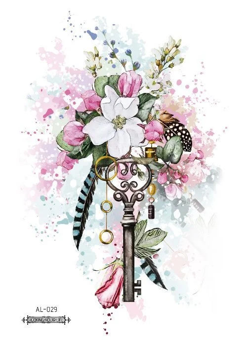 38 Kinds Adult Chest Back Tattoo Rose Flowers Mandala Totem Waterproof Temporary Body Art Sticker Disposable tatouage temporaire