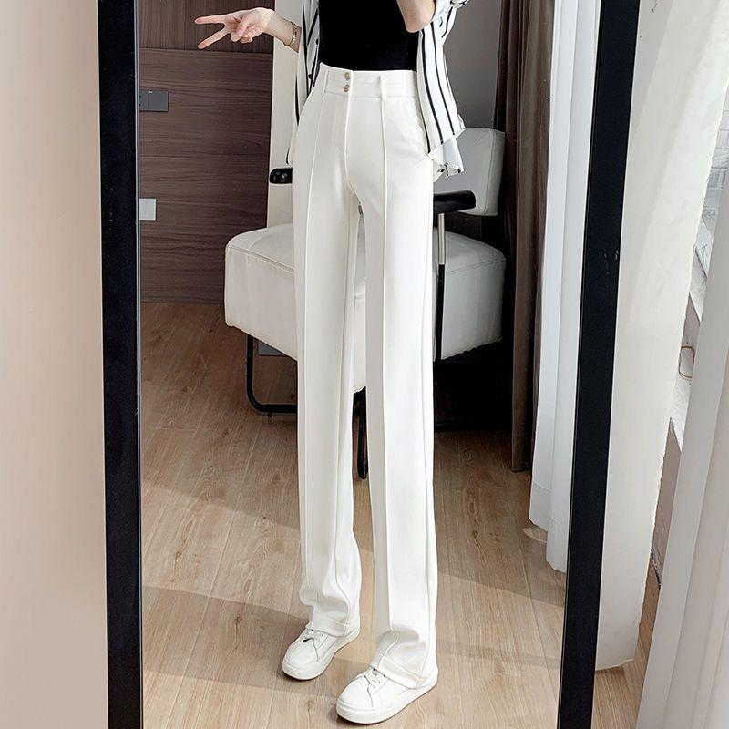 Thingsroom High Waist Wide Leg Pants – 2025 Spring/Autumn Floor Draped Suit Trousers  