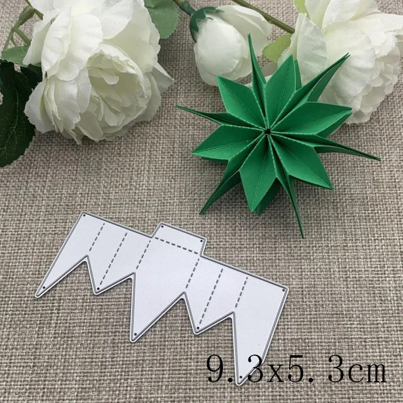 Athvotar Folded Flower Metal Cutting Dies Stencils For DIY Scrapbooking Decorative Embossing Handcraft Die Cutting Template Mold