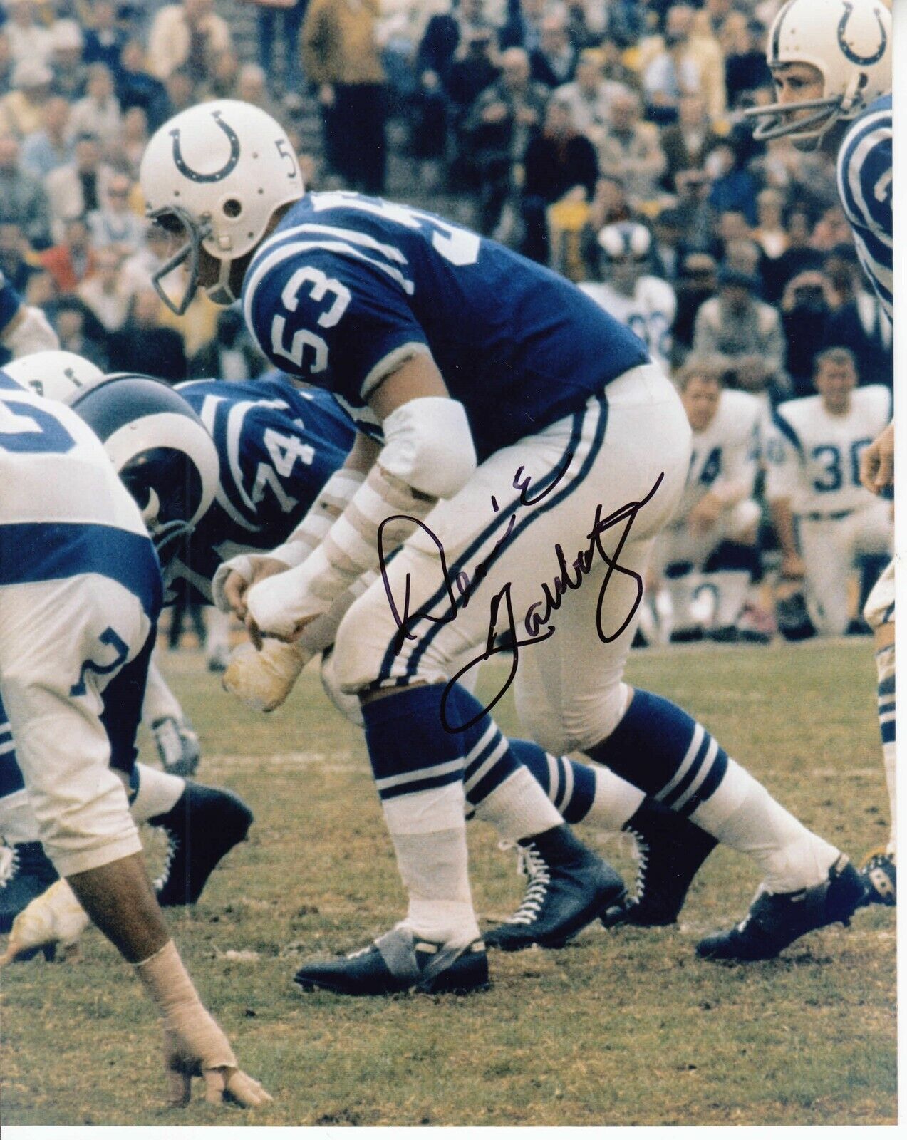 Dennis Gaubatz #1 8x10 Signed Photo Poster painting w/ COA Baltimore Colts 031019