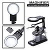 Welding Magnifying Glass with 10 LED Light Clip Clamp Soldering Magnifier