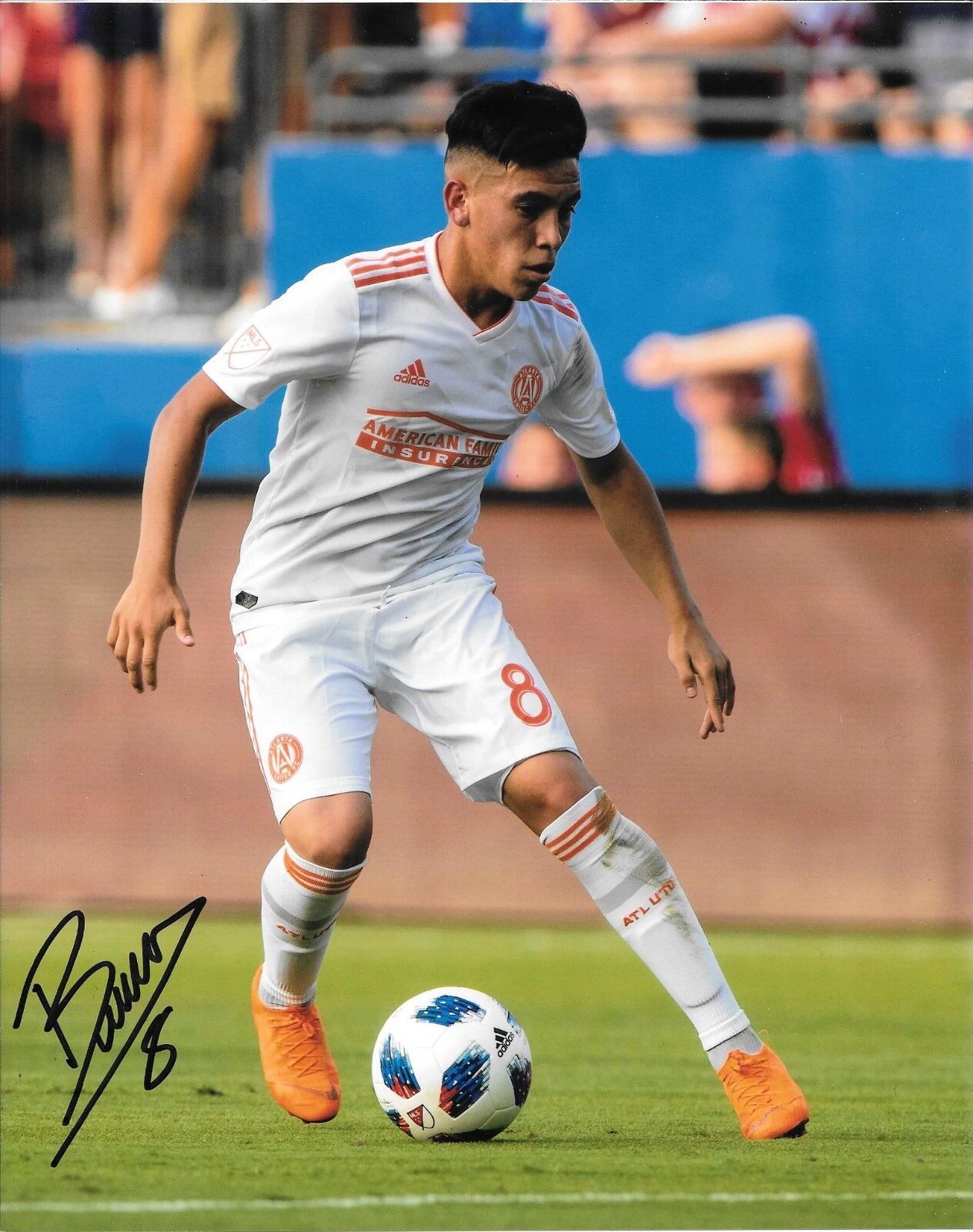 EZEQUIEL BARCO HAND SIGNED ATLANTA UNITED FC 8X10 Photo Poster painting W/COA