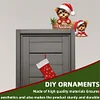 DIY Xmas Diamond Art Door Corner Pendants Wooden Door Decoration Kit