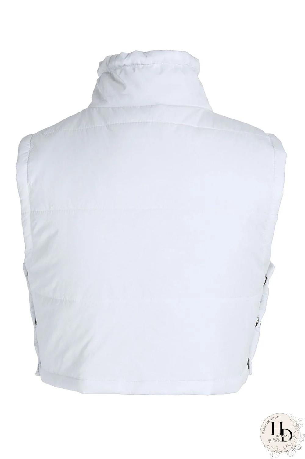 Black Casual Street Solid Patchwork Draw String Buttons Zipper Outerwear