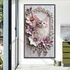 Flower Cat-Partial Special Shaped Diamond Painting 40*70CM (Big Size)