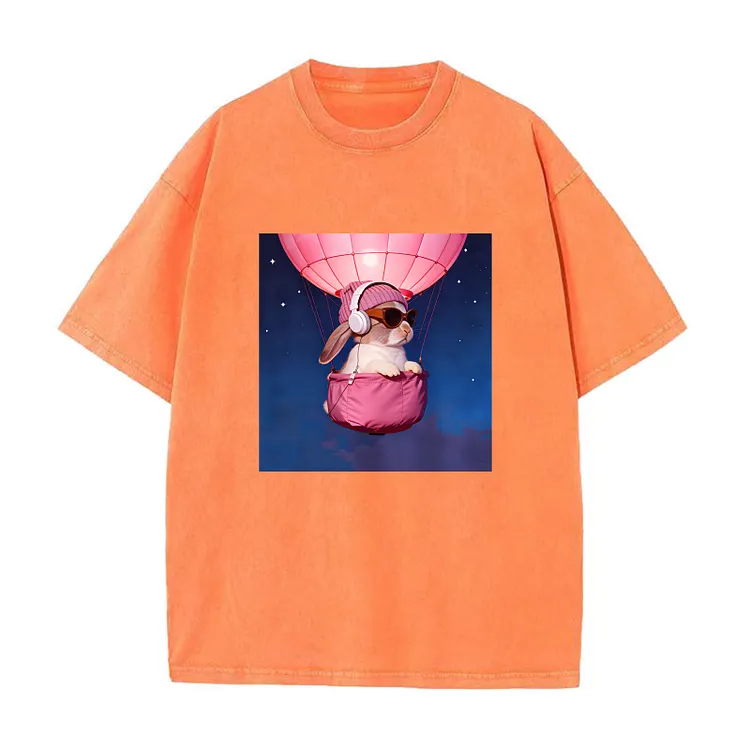 Bunny The Rabbit Retro Washed T-Shirt