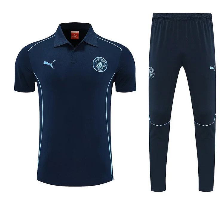 25/26 Manchester City Training Wear (Short Sleeves + Long Pants) Adult Set