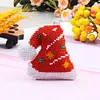 Santa Hat Beaded Counted Cross Stitch Ornament Kit DIY Cross Stitch Keyring