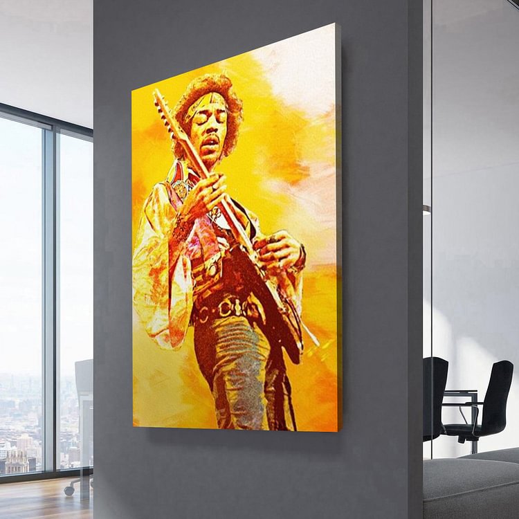 Jimi Hendrix Canvas Wall Decor Art MusicWallArt