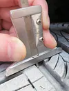 Brake Thickness Measuring Vernier Caliper Car Tyre Plate Wear Depth Ruler