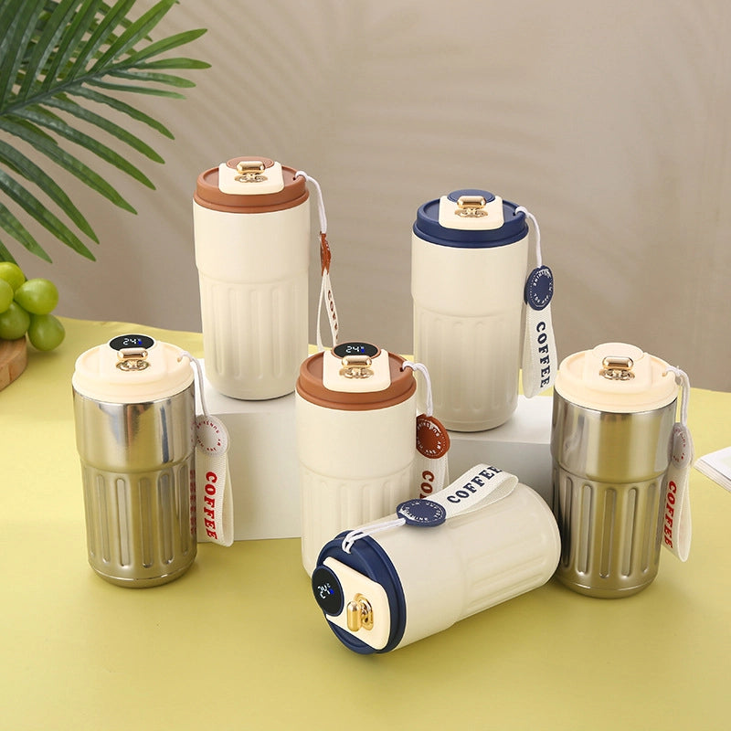 Car Smart Coffee Cup High Color Value Display Temperature Water Cup 316 Stainless Steel Thermos Cup Gift Custom Logo