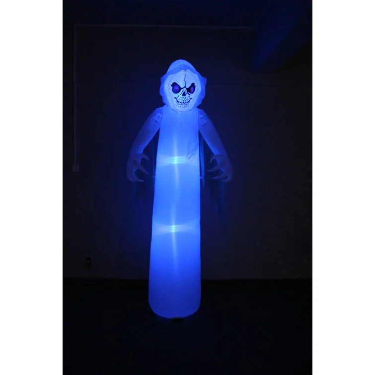 Ghost with Color Change LEDs Yard Halloween Inflatable
