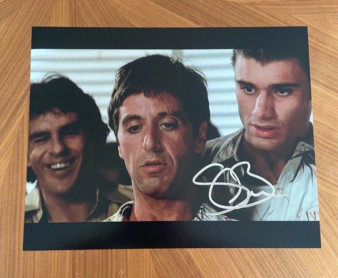 * STEVEN BAUER * signed 11x14 Photo Poster painting * SCARFACE * MANNY * COA * PROOF * 4