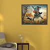 (50*40cm)Pumpkin Witch - Square AB Drill Diamond Painting