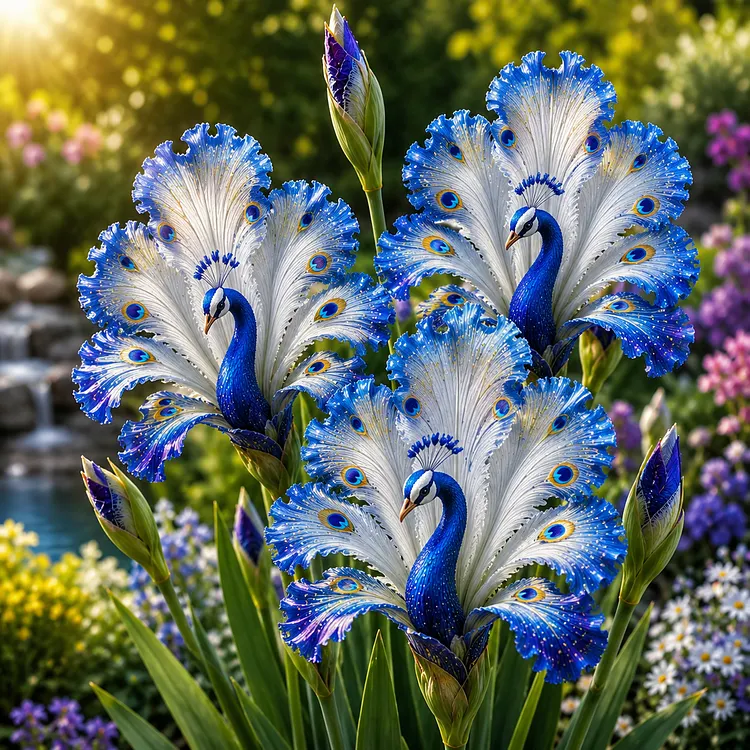 🦚🌸 Peacock Iris Bulbs 💥 Elegant Blooms That Turn Every Garden Into A Masterpiece