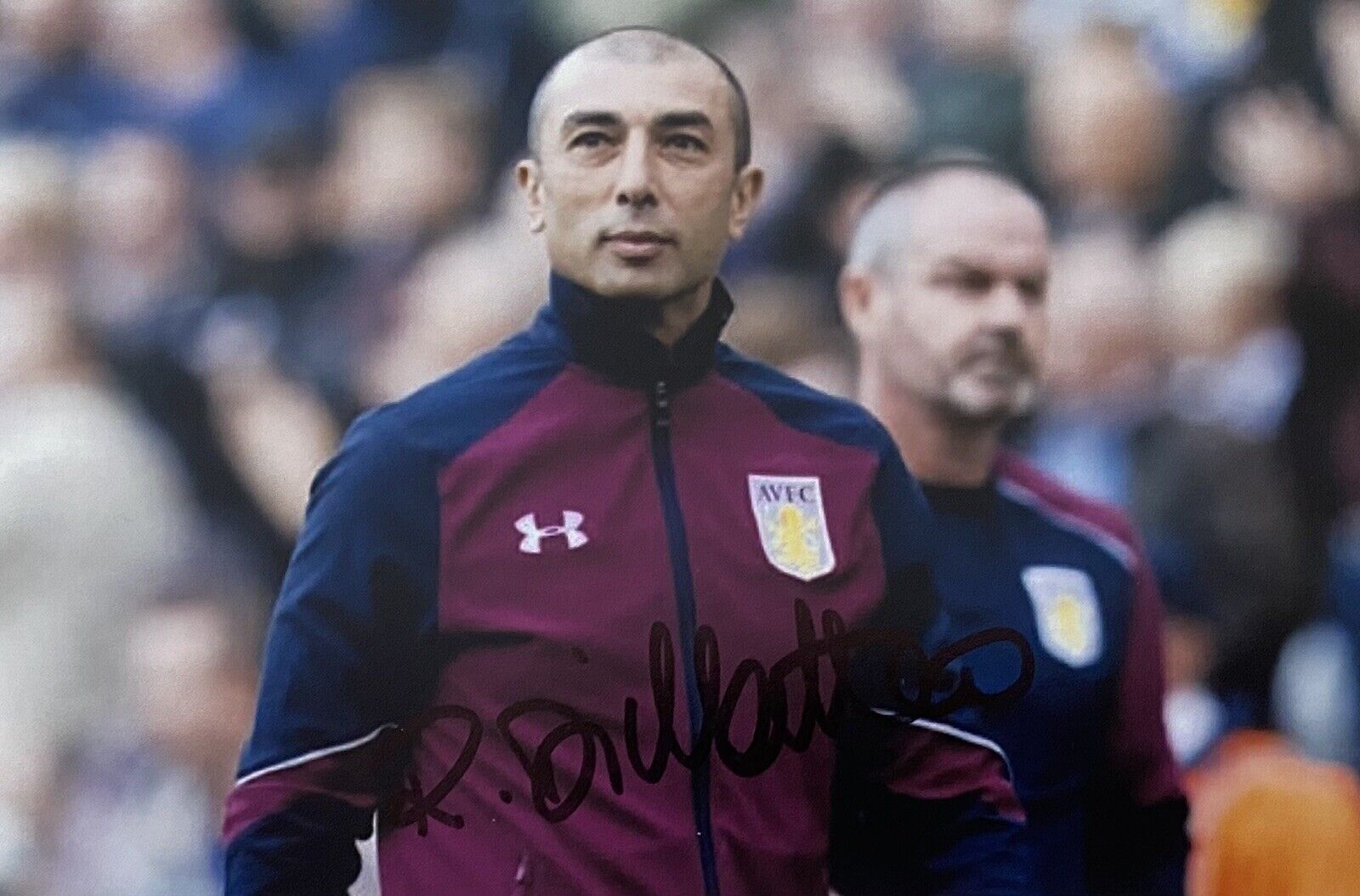 Roberto Di Matteo Genuine Hand Signed Aston Villa 6X4 Photo Poster painting