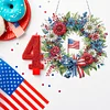 (US Only)Independence Day Wreath DIY Diamond Painting Art Pendant Kit for Art Crafts