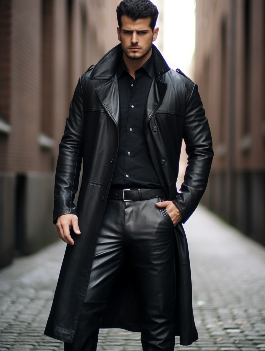 Black Long Leather Jacket