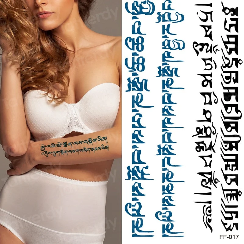 fake tatoo letter black english words tattoo lettering heart minimalist tattoo sticker for women mens girls body art hand back