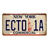 NEW YORK - Enseigne M&eacute;tallique de permis de voiture(30*15cm)