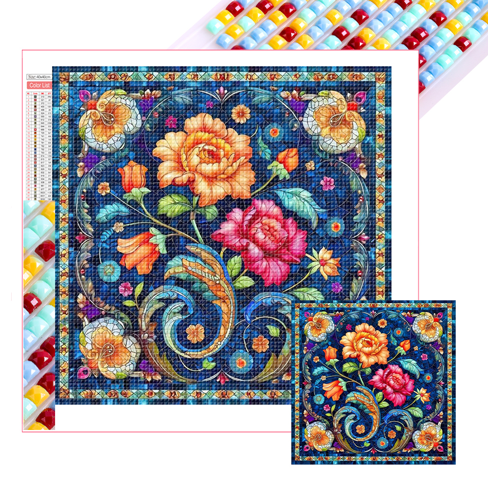 Bright Mandala 40*40cm(picture) full square drill diamond painting