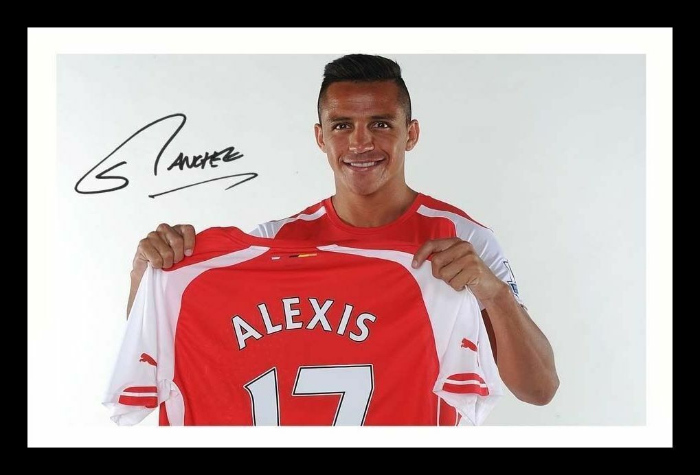 Alexis Sanchez - Arsenal Autograph Signed & Framed Photo Poster painting 2