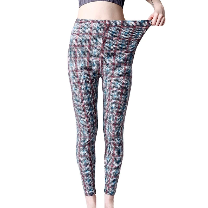 CUHAKCI Sexy Patch Print Legging Pencil Pants Female Fitness Jeggings Women Lady Streetwear Workout Trousers