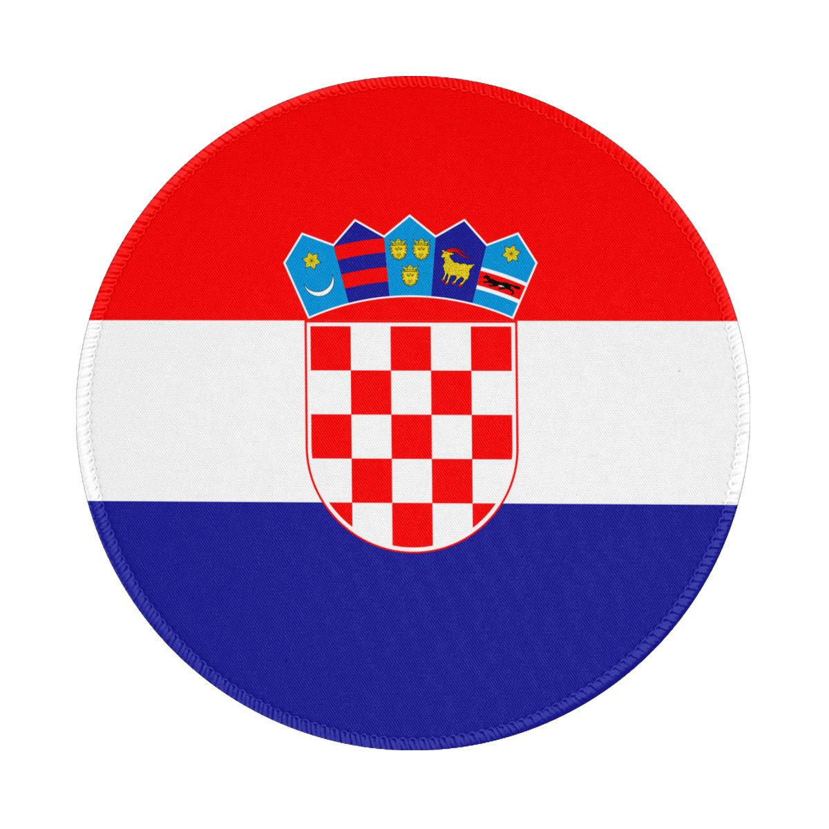 Croatia Round Non-Slip Thick Rubber Modern Gaming Mousepad