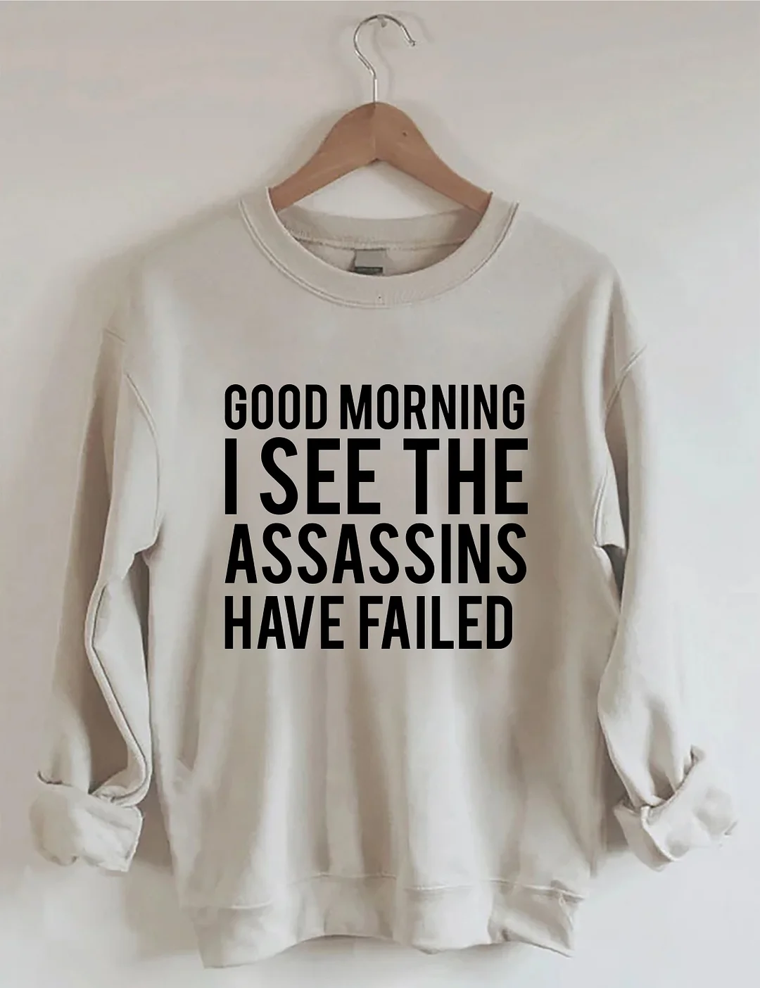 Good Morning I See The Assassins Have Failed Sweatshirt