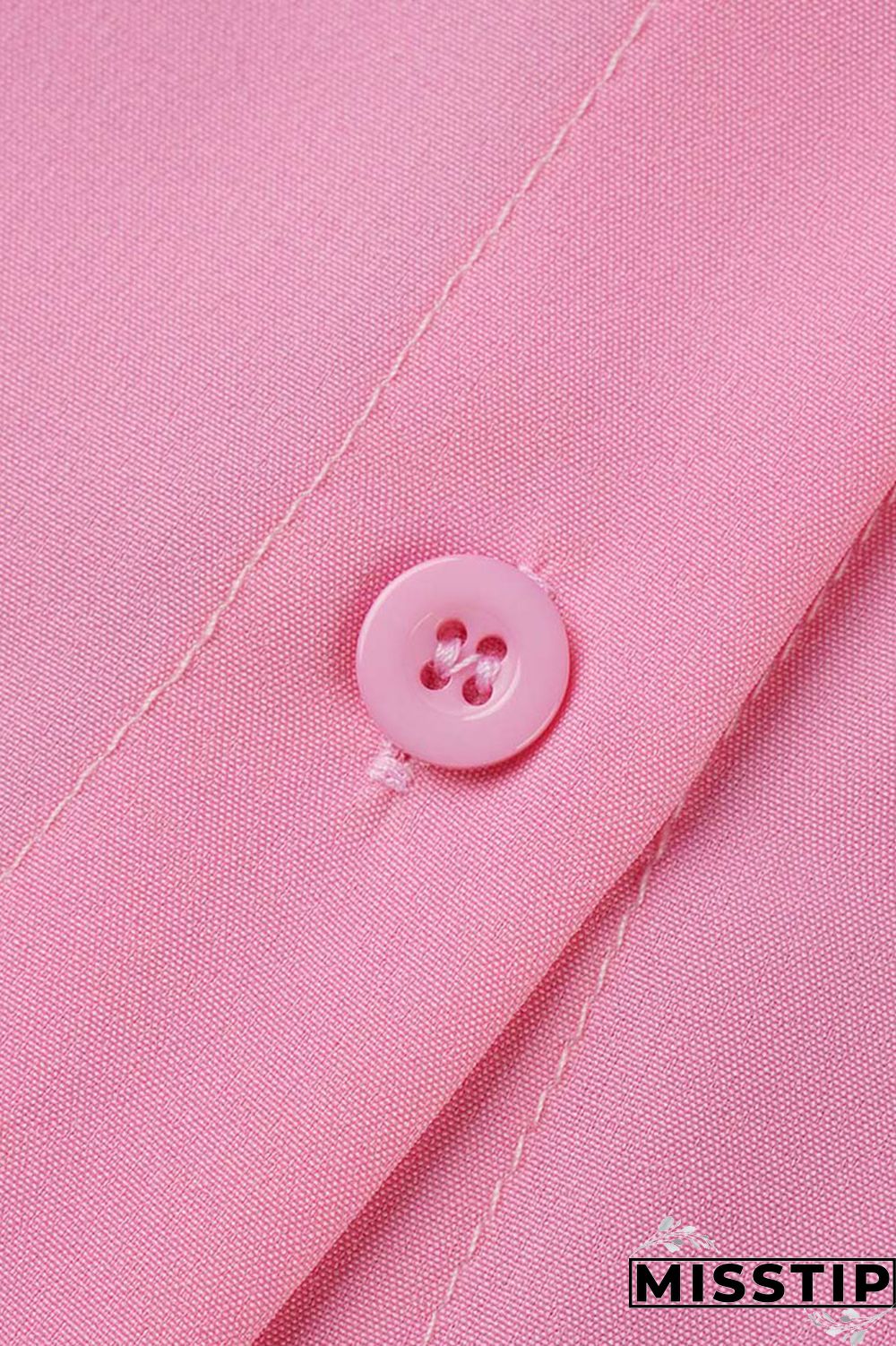 Green Casual Solid Patchwork Buckle Turndown Collar Tops