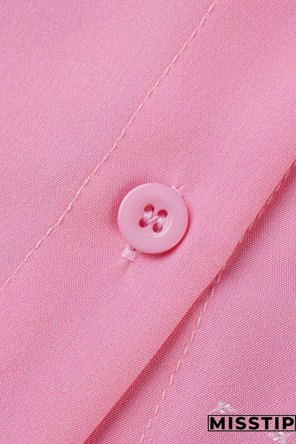 Green Casual Solid Patchwork Buckle Turndown Collar Tops