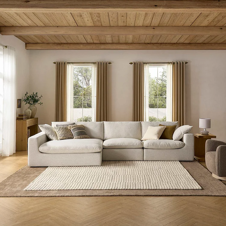 Dawson Wide Chaise Sectional Sofa