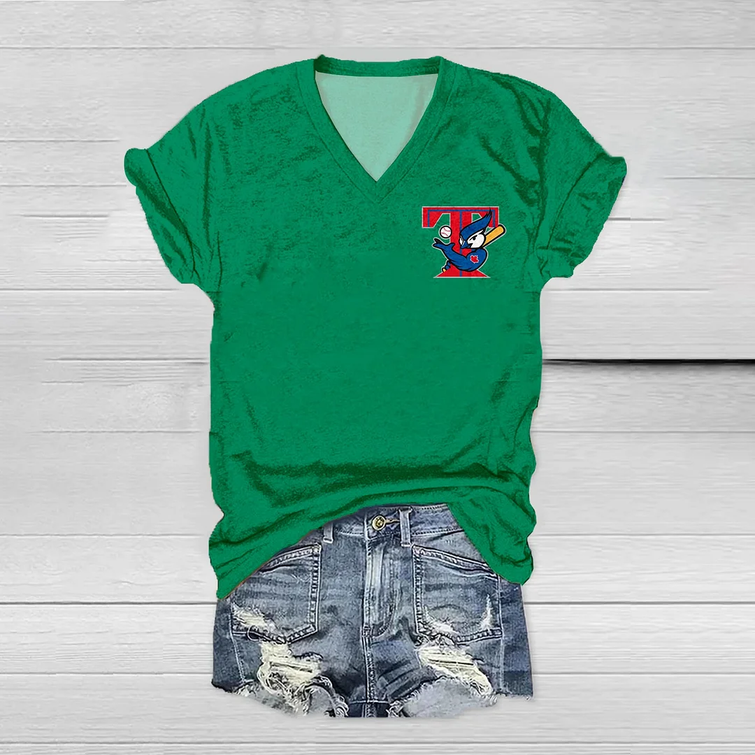 Toronto Blue Jaysdis Print V-Neck T-Shirt