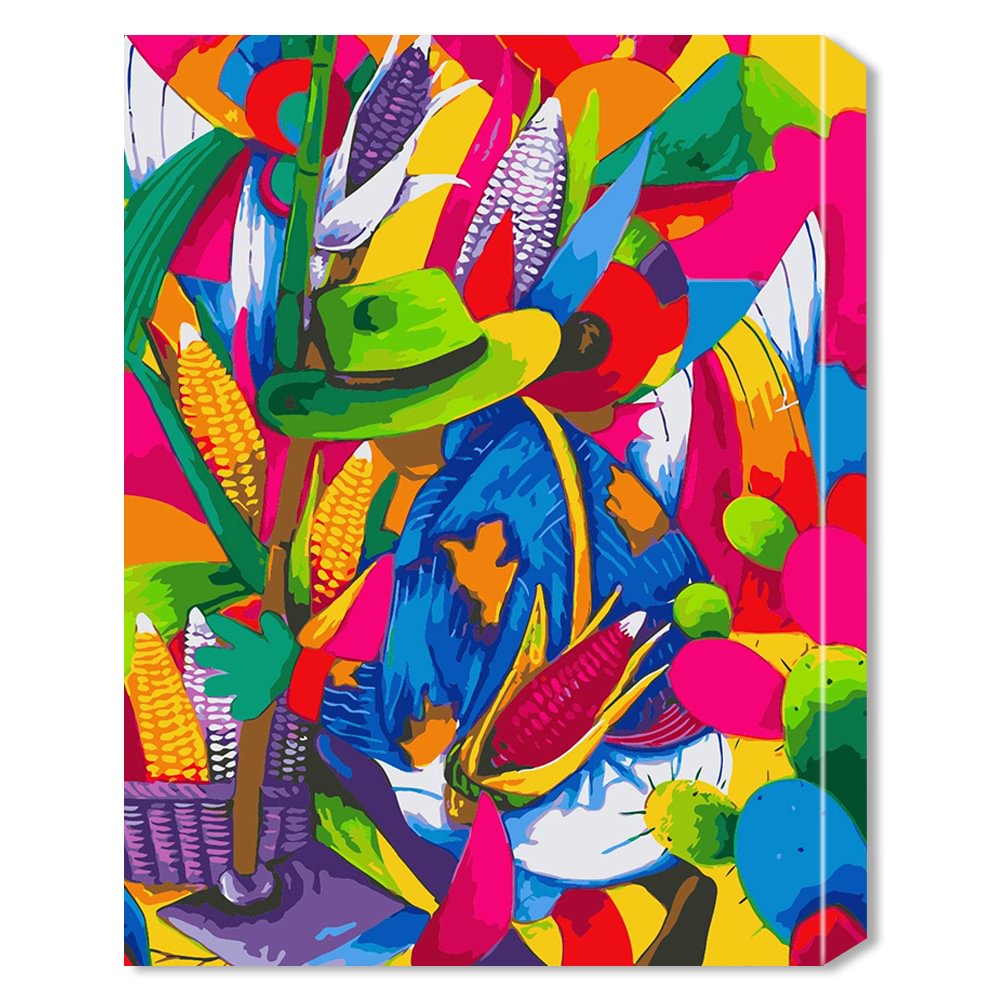 Abstract Painting Abstract Paint By Numbers